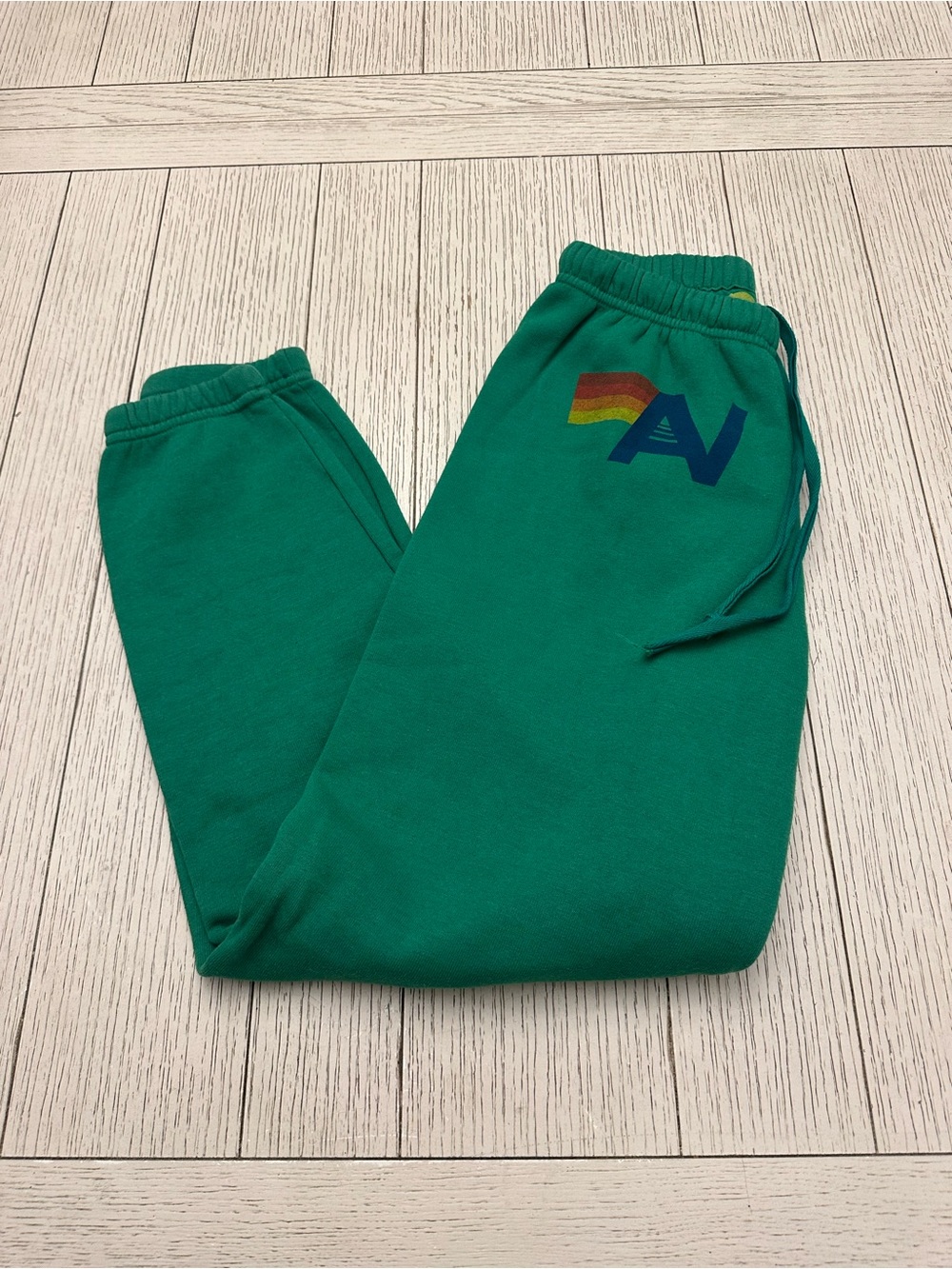 Aviator Nation Logo Sweatpants Green Adult Sz XS